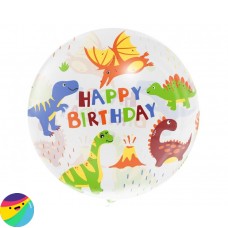 Crystal balon - Happy Birthday Dinozaver Crystal balon - Happy Birthday Dinozaver